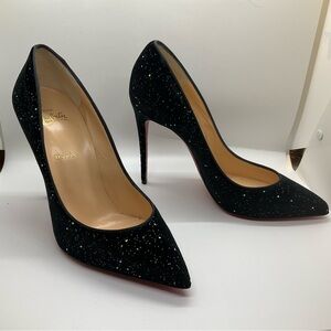 Christian Louboutin Pigalle Follies 100 Velvet Galactic/GG